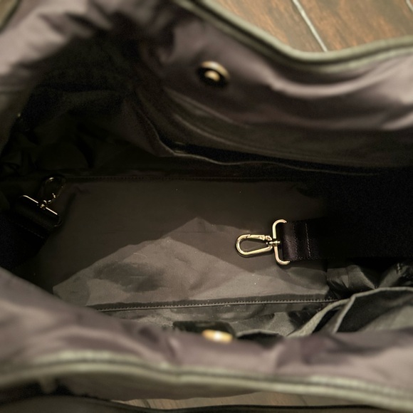 LIKE NEW Tory Burch Quilted Nylon Marion Baby Bag Tote & Rebecca Minkoff Strap - Picture 13 of 14